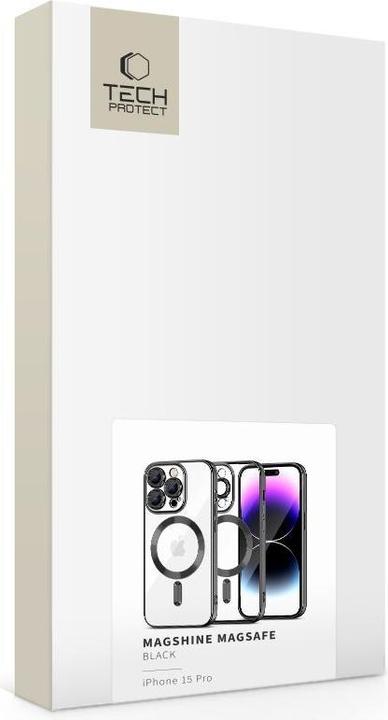 Actual product image Tech-Protect Magshine Magsafe iPhone 15 Pro czarny (Apple iPhone 15 Pro)