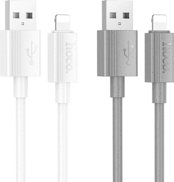 Produktbild Hoco Cable cable USB A to Lightning 2,4A X107 1 m white (1 m, USB 3.2 Gen 1)