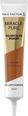 Max Factor Miracle Pure Golden Glow Bronzer - Bronzer 15 ml 001 Light-To-Medium (001 Light-To-Medium, Bronzer)