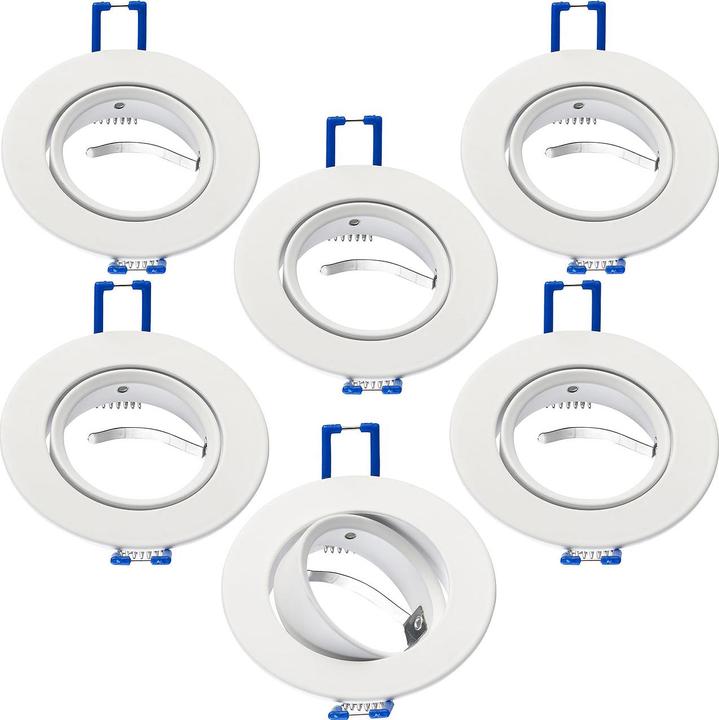 Actual product image Luminea Set of 6 recessed spotlight frames