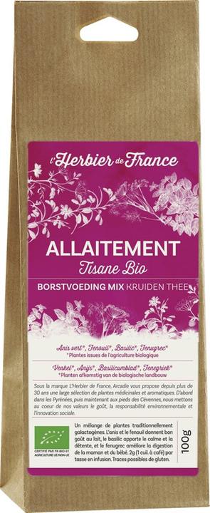 Image du produit L'Herbier de France Thé d'allaitement (100 g)