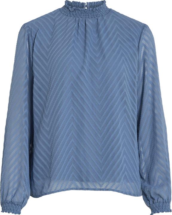 Vila High Neck Langarmbluse (44)