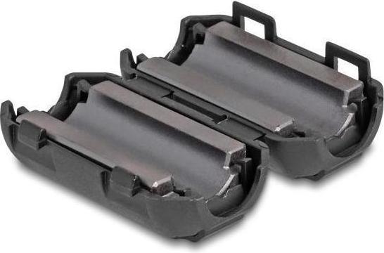 Produktbild Delock Ferritkern / Ferritring für Rundkabel 9 mm 2 Stück sc