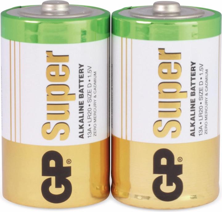 Image du produit GP Batteries Super (2 pcs, D, 1300 mAh)