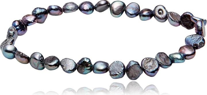 Leyda Armband Perle Schwarz (19 cm, Perle)