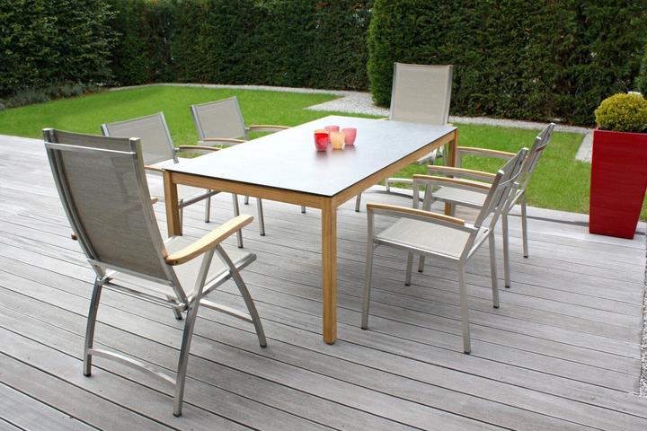 Immagine prodotto Zebra PONTIAC gamma di mobili da giardino PONTIAC poltrona con schienale alto argenta