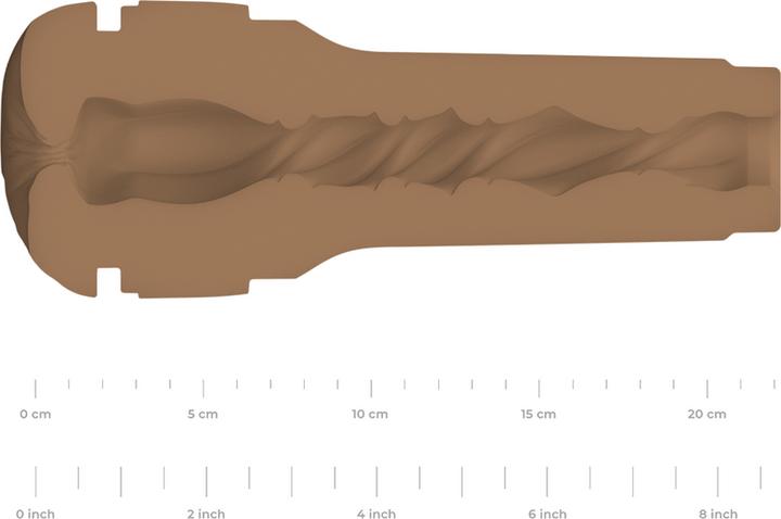 Actual product image Kiiroo Feel Generic Stroker Butt Mid Brown