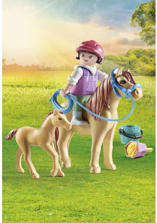 Produktbild Playmobil Kind mit Pony und Fohlen (71498, Playmobil Horses of Waterfall)