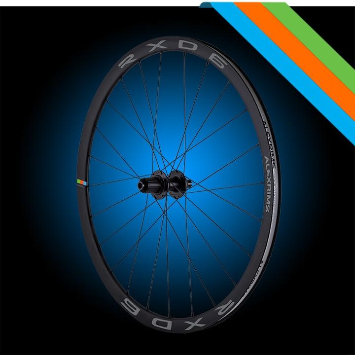 Alexrims RXD6, 700C, Stożek 30 mm, tubeless ready, disc -lack is, rigid f12x100/r12x142, Waga 199 (Wielset, 28")