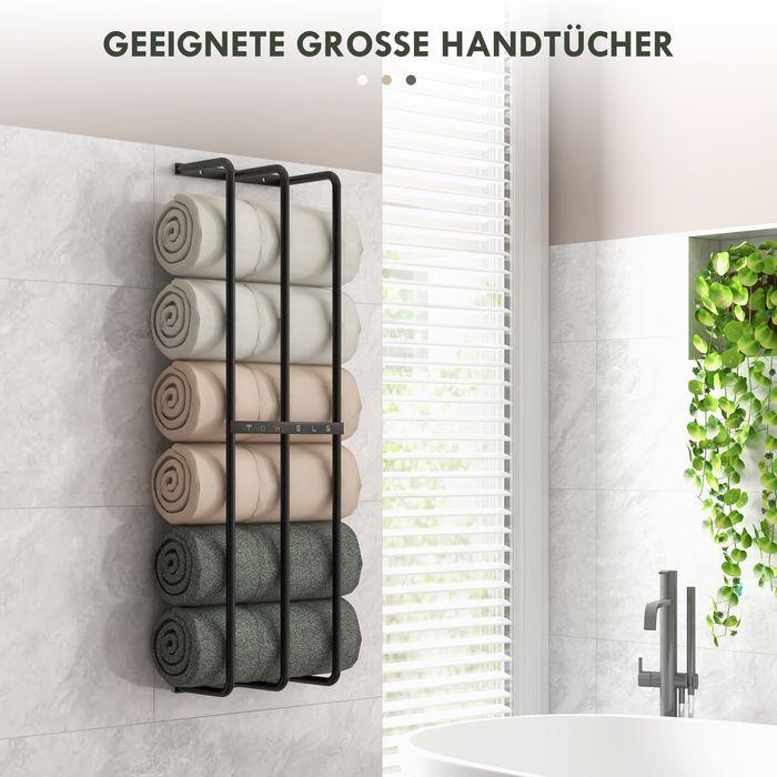 Image du produit Swisshandel24 Handtuchhalter zur Wandmontage ideal für 6 grosse Handtücher