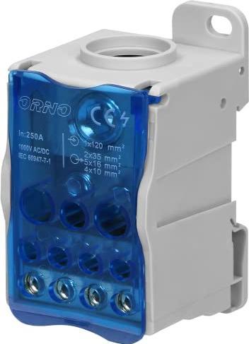 Actual product image MGA Orno LZ-8200 Main Line Branch Terminal Block Distribution Terminal Block (250 A) (Terminal strips)
