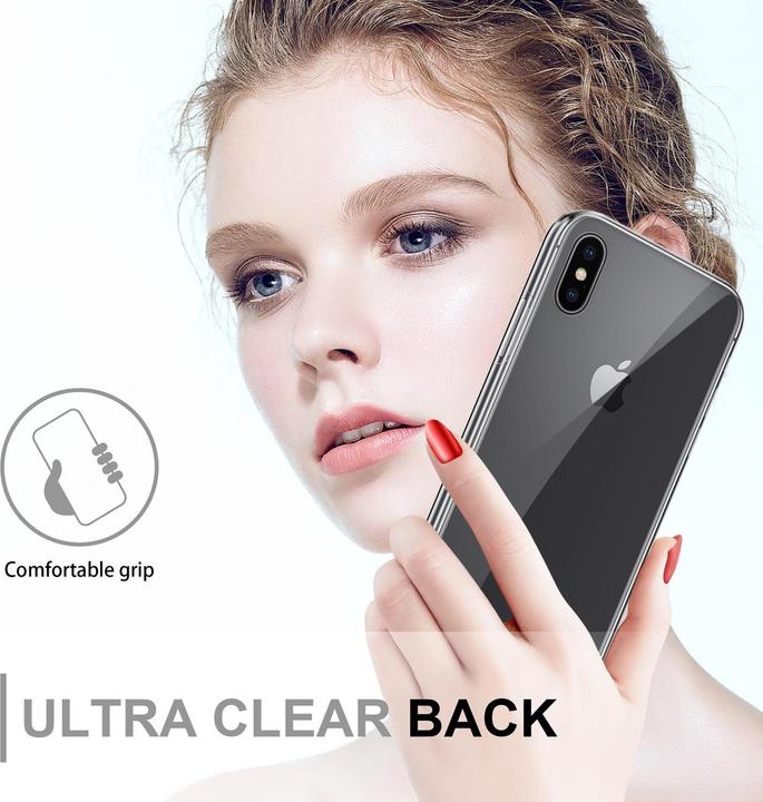 Produktbild Cadorabo TPU 360 Grad Case Cover (Apple iPhone X)