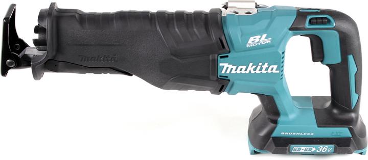 Immagine prodotto Makita DJR 360 M Battery Recipro Saw 36V ( 2x18V ) Sega alternativa senza spazzole + 2x batteria 4,0 Ah -