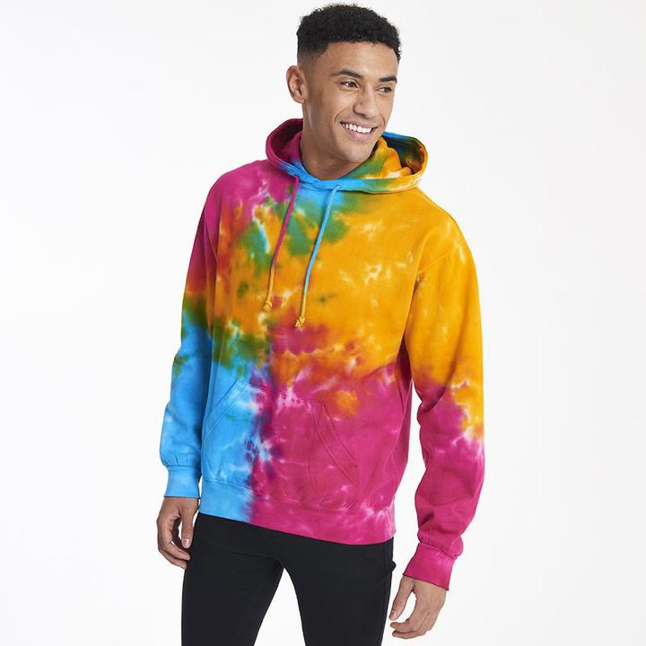 Produktbild Colortone Kvinnor Rainbow Hoodie Kapuzenpullover BatikOptik (S)