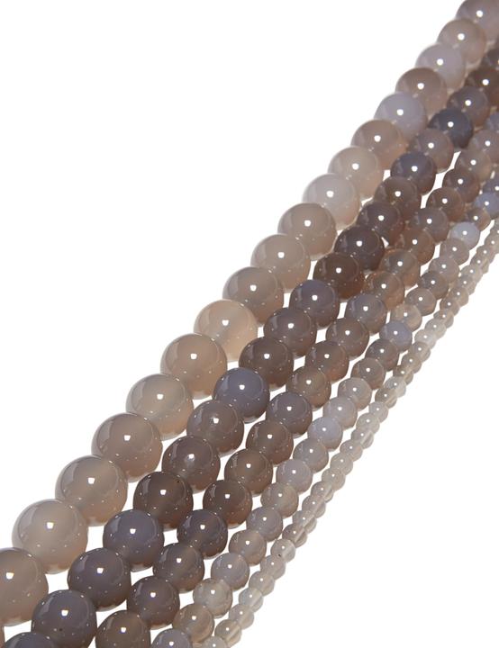 Actual product image Leyda Polished Gray Agate Strand
