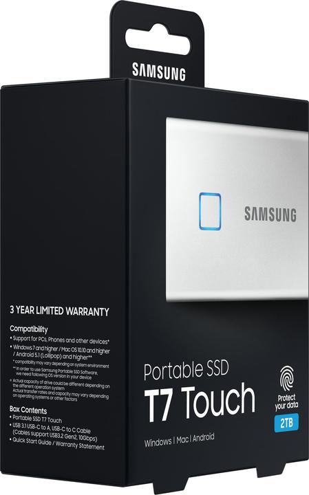 Image du produit Samsung T7 Touch portable (2000 Go)