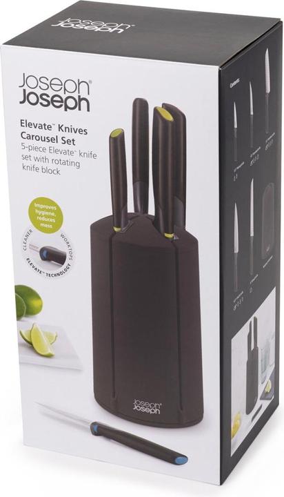 Actual product image Joseph Joseph Knife block 5-pcs. ELEVATE KARUSSELL Black