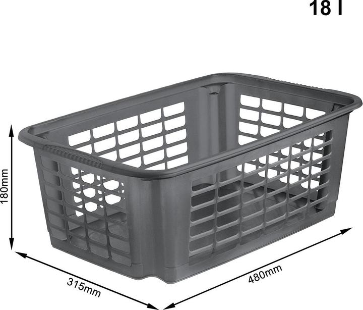 Image du produit Rotho Lot de 3 paniers empilables pivotants REVERSO