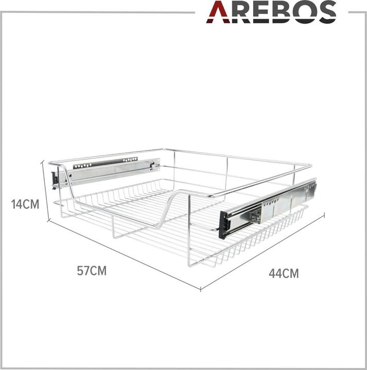 Produktbild Arebos Teleskopschublade 60 cm x2