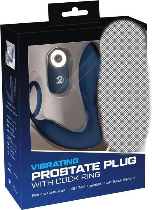 Actual product image You2Toys Vibrating Prostate Plug With Cockring