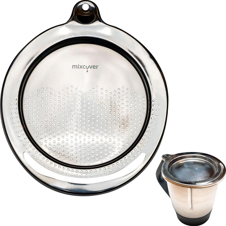 Immagine prodotto Mixcover Filtro in acciaio inox per il versamento del piatto di pesatura e paraspruzzi per Thermomix TM6 e