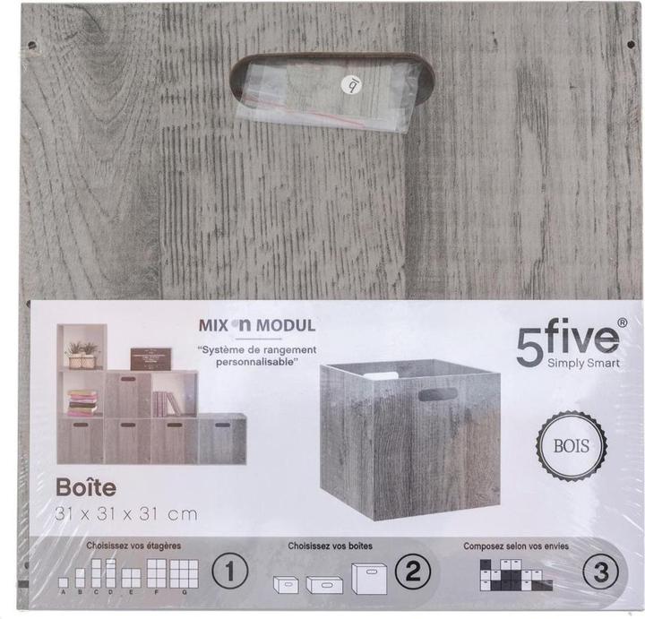 Produktbild JTI Aufbewahrungsbox 31x31 - Grau (30.5 x 30.5 x 30.5 cm)