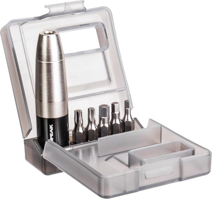Actual product image Topeak Nano TorqBarX X Wrench 2-6Nm with 5 Tool Bits
