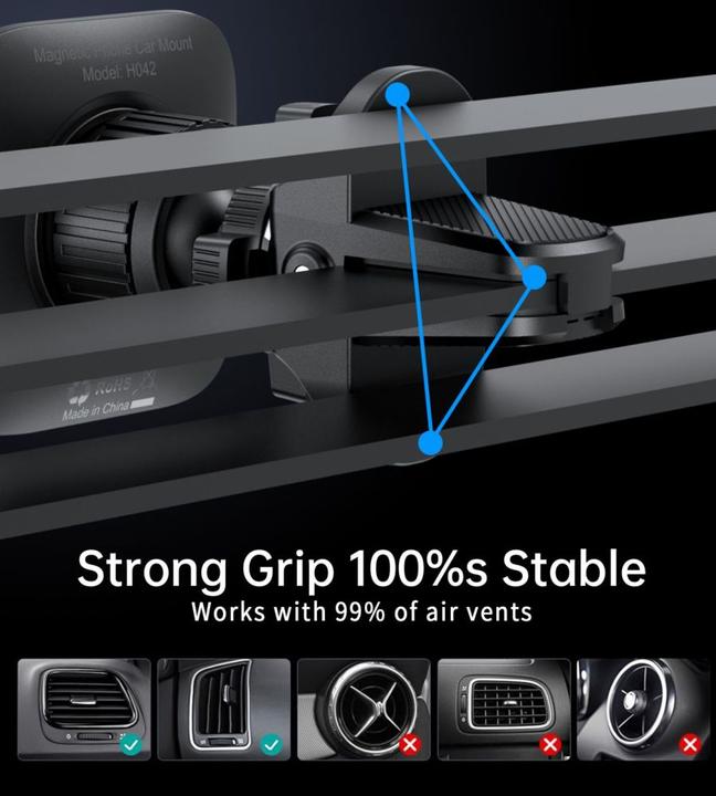 Produktbild Choetech H042 magnetischer Autohalter für Lüftungsschlitze – schwarz