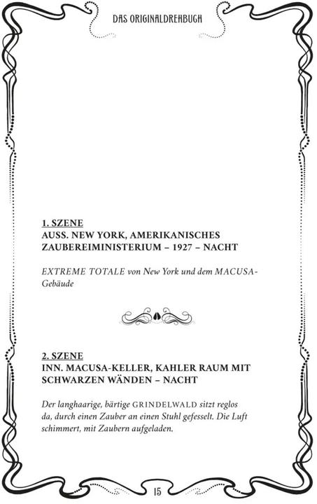 Actual product image Phantastische Tierwesen: Grindelwalds Verbrechen (Das Originaldrehbuch) (German, J.K. Rowling, 2018)