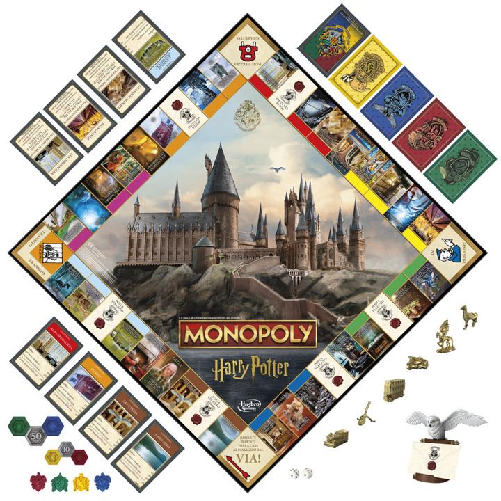Actual product image Hasbro Gaming Monopoly Harry Potter (Italian)