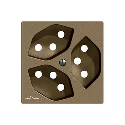 Image du produit Feller Kit de cache prise 3xT13 S K coffee