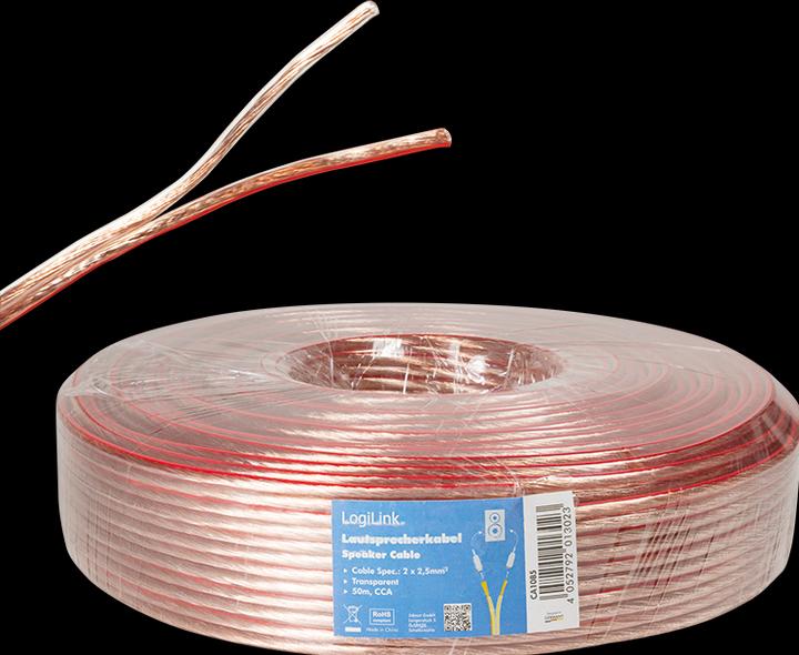 Immagine prodotto LogiLink CA Cavo per altoparlanti (50 m, 2.50 mm².)