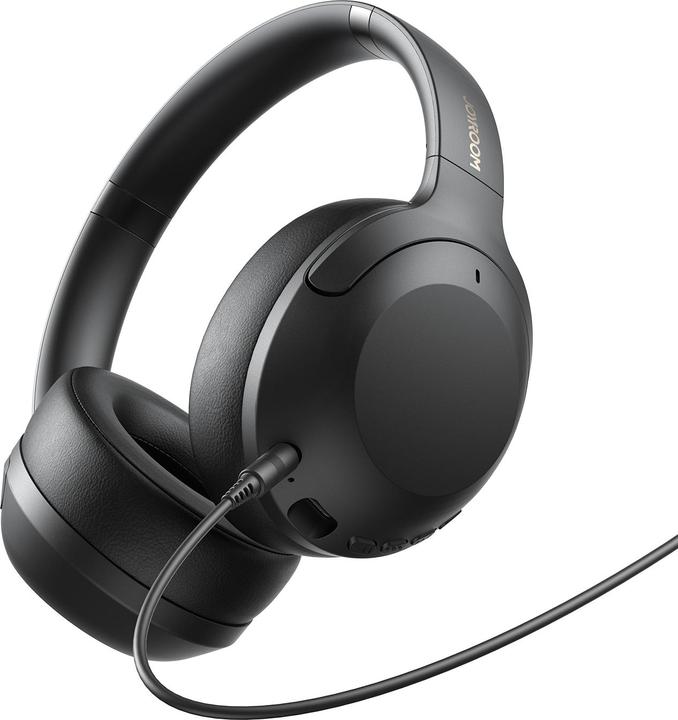 Actual product image Joyroom J-Head Series JR-JH2 Hybrid ANC Wireless Headphones-Black (ANC, 100 h, Cable)