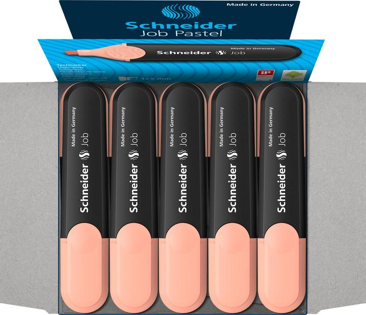 Immagine prodotto Schneider Evidenziatore Job 150 pesca pastello (Pesca, 5 mm, 1 x)
