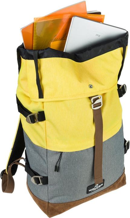 Actual product image Walker Leisure Backpack Roll Up Two 23 - 30 l, Yellow/Grey (30 l)