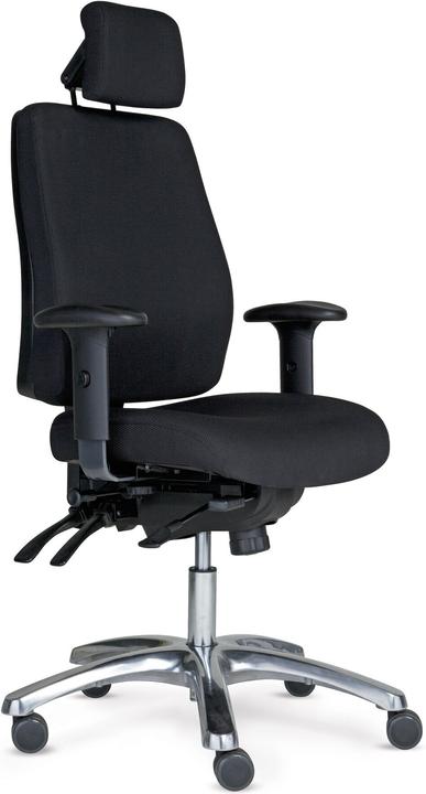 Toplux Pro 40 Office Chair with Neck Support and Armrests, Black