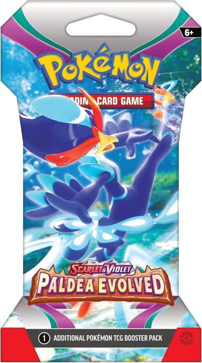 Image du produit Pokémon JCC - Écarlate et Violet - Pack de Booster Blister Évolutions à Paldea (1 Booster aléatoire) (Anglais, Pack de boosters)