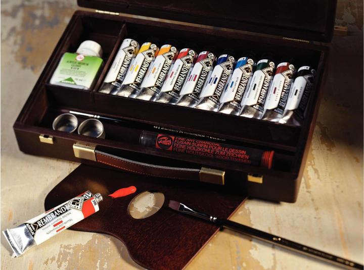 Produktbild Rembrandt Acrylfarbe Traditional 40 ml, Mehrfarbig (Schwarz, Blau, Braun, Rot, Gelb, Neonorange, Dunkelgrün, Dunkelbraun, Dunkelblau, 40000 ml)