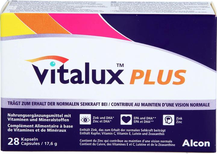 Actual product image Vitalux Plus caps (28 Piece, Capsules, 33 g)