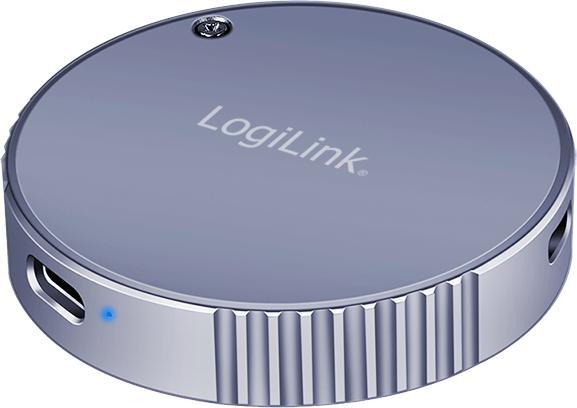 LogiLink Magnetisches USB 3.2 Gen2 SSD-Gehäuse, 100 W PD, MagSafe-kompatibel, Spacegrau (M.2)