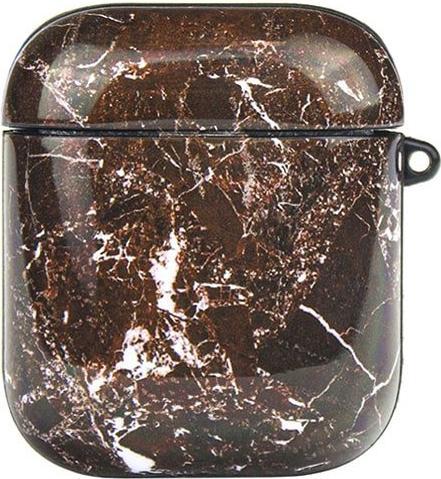 Actual product image JTI Protective case for AirPods - Brown marble (Headphone bag)