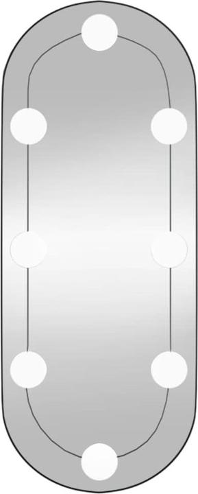 Image du produit VidaXL Wandspiegel mit LED-Leuchten 20x50 cm Glas Oval (20 x 50 cm)