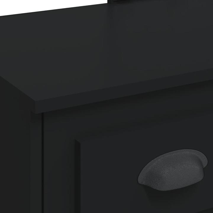Image du produit VidaXL Coiffeuse avec éclairage LED noir 90x42x132,5 cm,Couleur (90 x 42 x 132.5 cm)