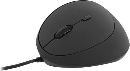 Actual product image T'nB Souris filaire fil ergonomique Ergo pour gaucher (Noir) (Cable)