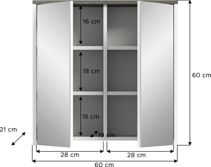 Produktbild Xonox Home Spiegelschrank Los Angeles