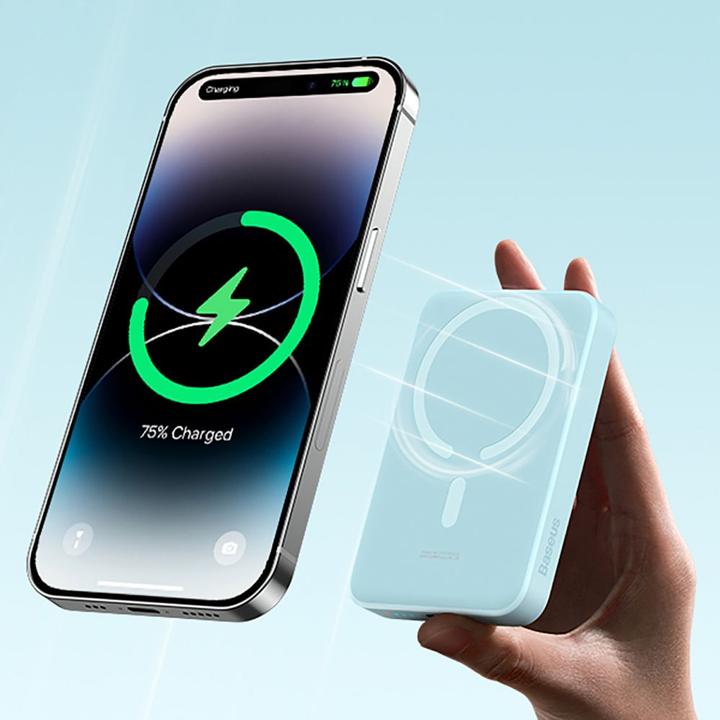 Actual product image Baseus Magnetic Wireless Powerbank (10000 mAh, 30 W, 23.10 Wh)