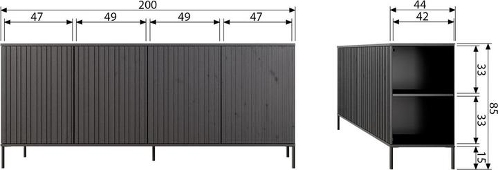 Immagine prodotto Woood Gravure (85 x 200 x 44 cm)