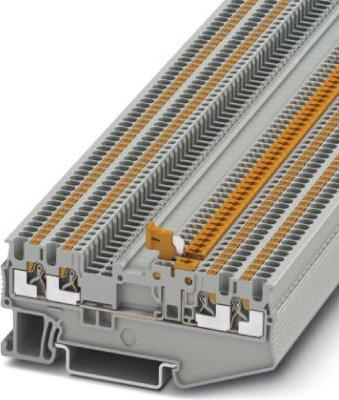 Produktbild Phoenix Contact PT 1,5/S-QUATTRO-MT 3210321 Messertrennklemme Polzahl: 4 0.14 mm² 1.50 mm² Grau 50 St.