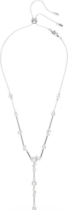 Produktbild Swarovski Constella Y Halskette Kristallperle Rundschliffe Weiss (Swarovski Metall, 38 cm)