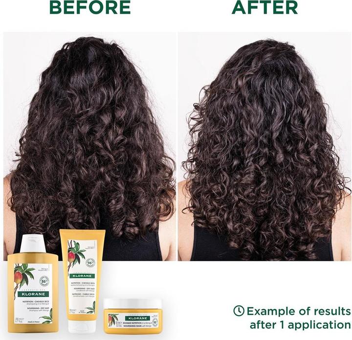 Image du produit Klorane Crème de jour pour les cheveux à la mangue (125 ml)